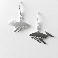 Humpback Whale Earrings