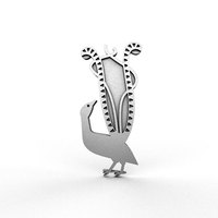 Lyrebird Pin