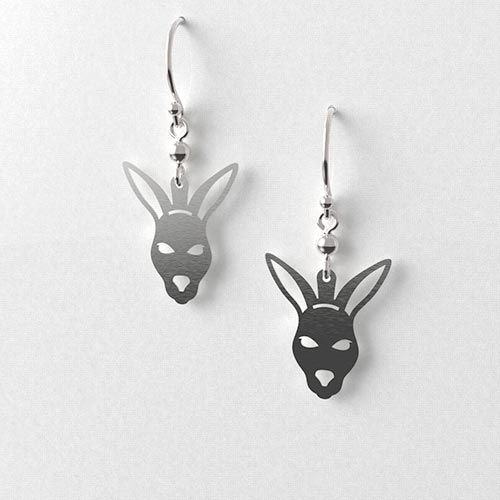 Kangaroo Head Earrings