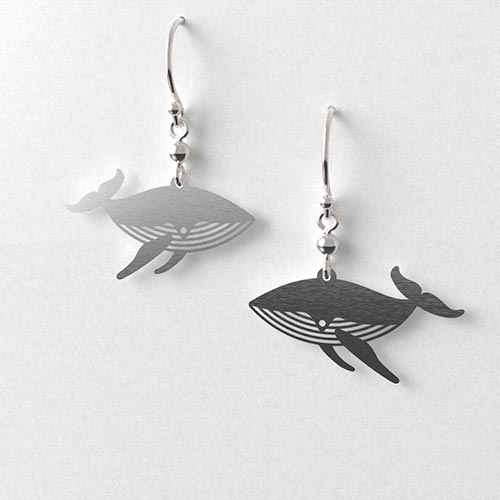 Humpback Whale Earrings