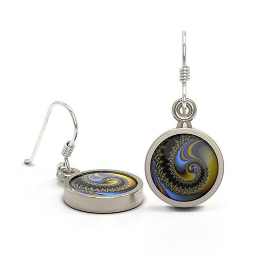 Earrings Round Climate Change